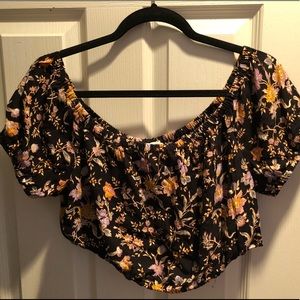 floral crop top